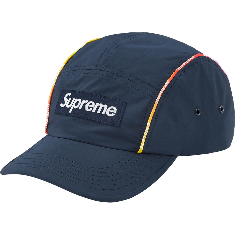 Details on Gradient Piping Camp Cap Navy from spring summer
                                                    2021 (Price is $48)