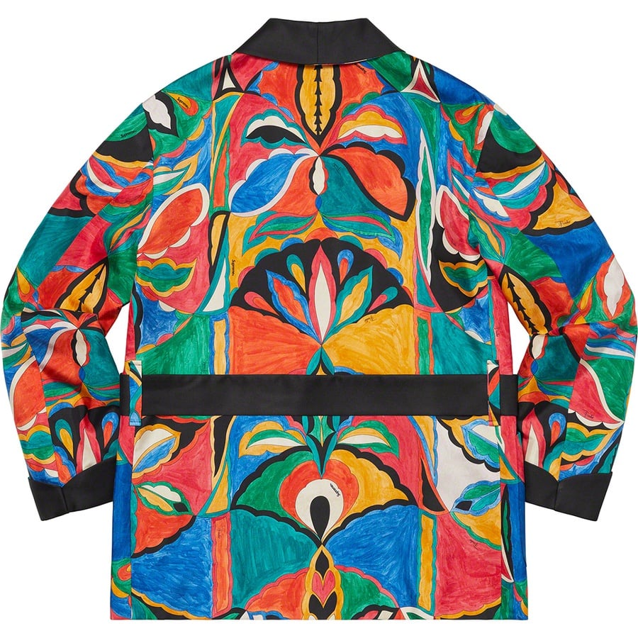 Details on Supreme Emilio Pucci Silk Smoking Jacket Multicolor from spring summer
                                                    2021 (Price is $1195)