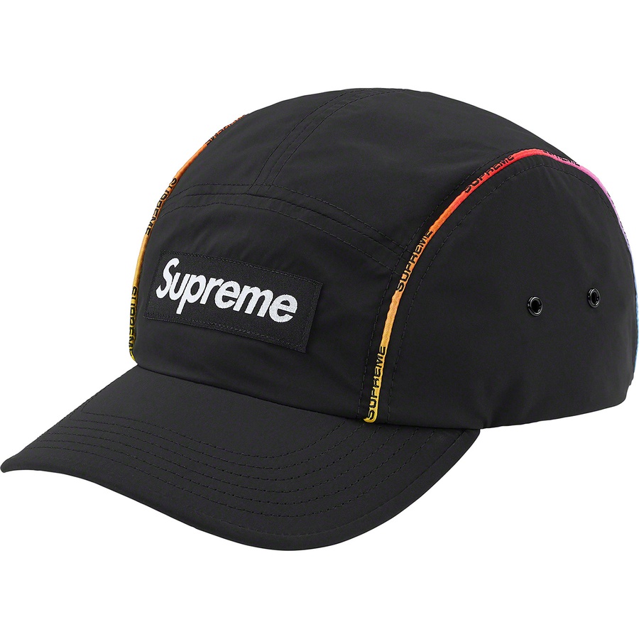 Details on Gradient Piping Camp Cap Black from spring summer
                                                    2021 (Price is $48)