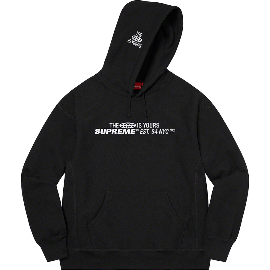 Details on World Is Yours Hooded Sweatshirt Black from spring summer
                                                    2021 (Price is $158)