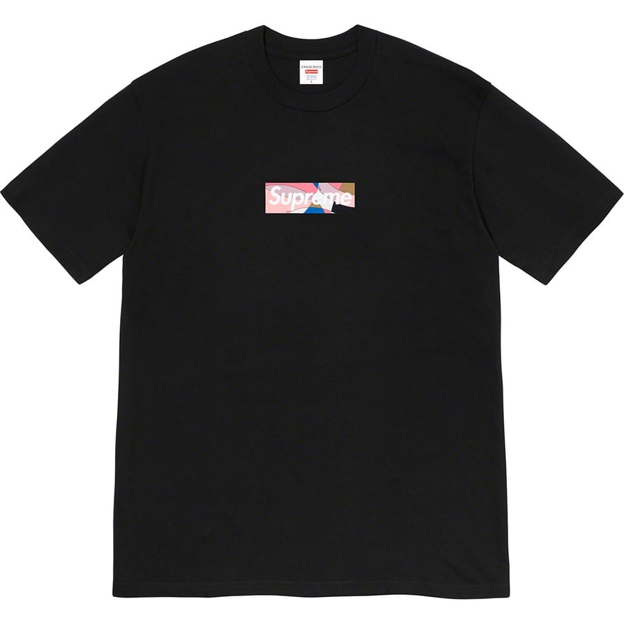 Supreme Supreme Emilio Pucci Box Logo Tee (SS21) - Black/Dusty Pink - $54