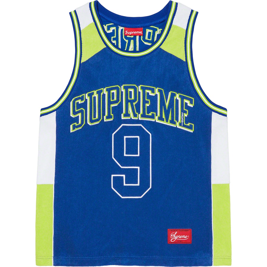 Details on Terry Basketball Jersey Royal from spring summer
                                                    2021 (Price is $110)