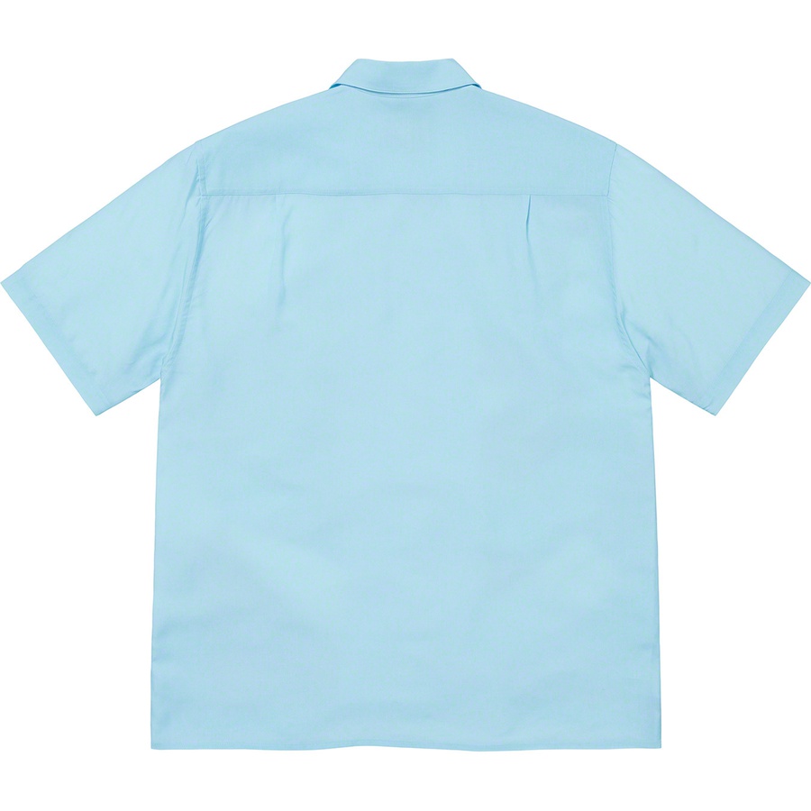 Details on Supreme Emilio Pucci S S Shirt Blue from spring summer 2021 (Price is $158)
