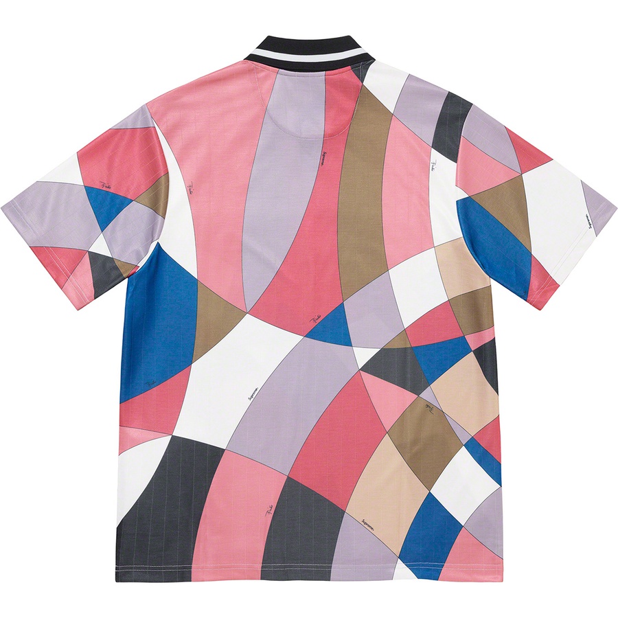 Details on Supreme Emilio Pucci Soccer Jersey Dusty Pink from spring summer
                                                    2021 (Price is $148)