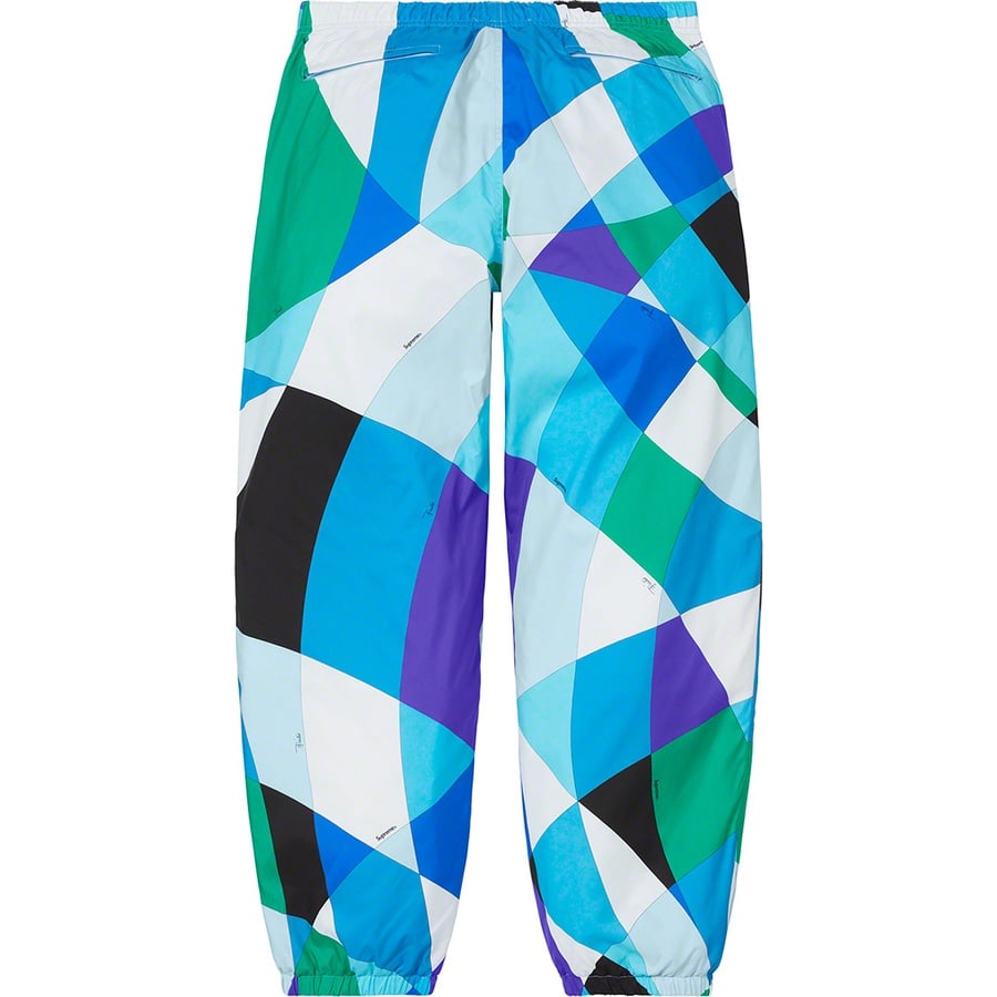 Details on Supreme Emilio Pucci Sport Pant Blue from spring summer
                                                    2021 (Price is $218)