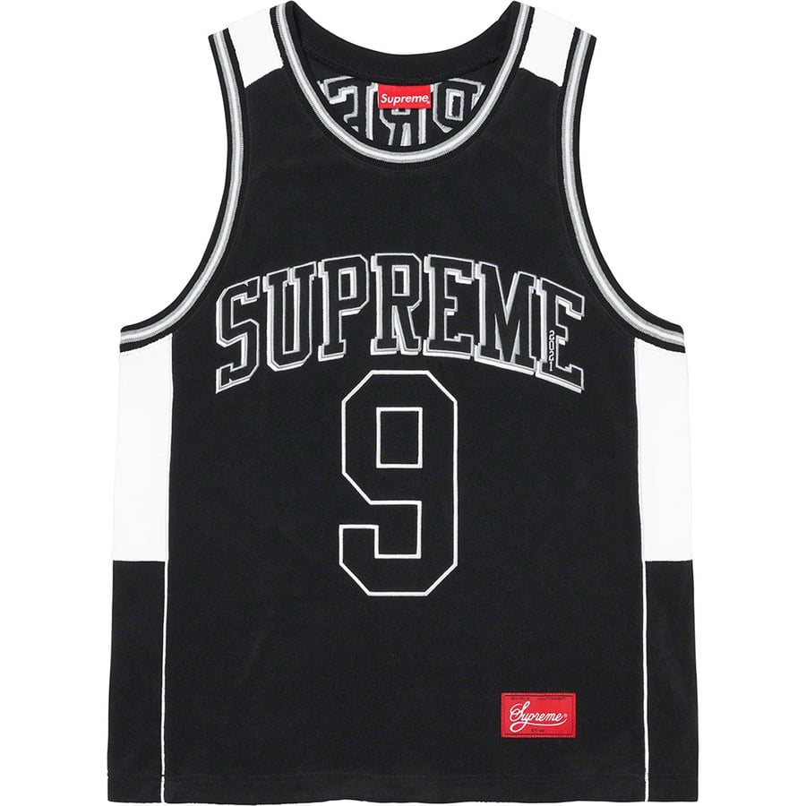 Details on Terry Basketball Jersey Black from spring summer
                                                    2021 (Price is $110)