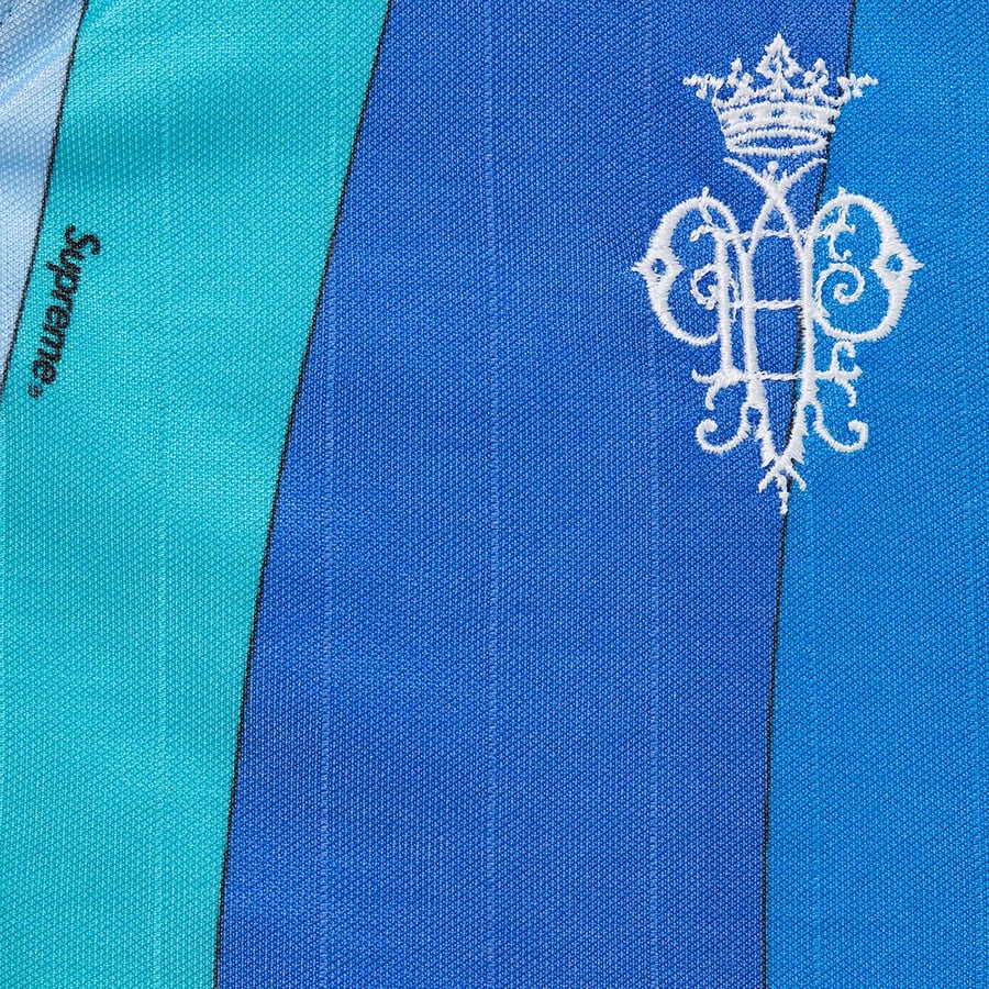 Details on Supreme Emilio Pucci Soccer Jersey Blue from spring summer
                                                    2021 (Price is $148)