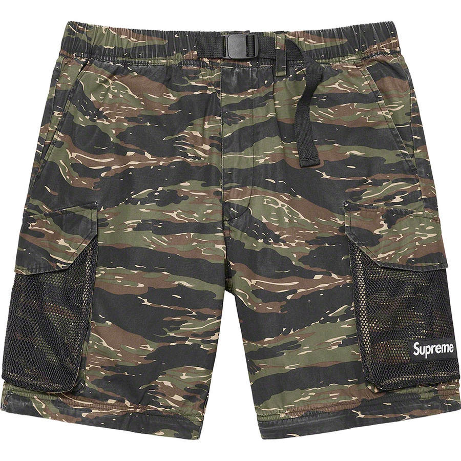 Details on Mesh Pocket Belted Cargo Pant Tigerstripe Camo from spring summer
                                                    2021 (Price is $198)