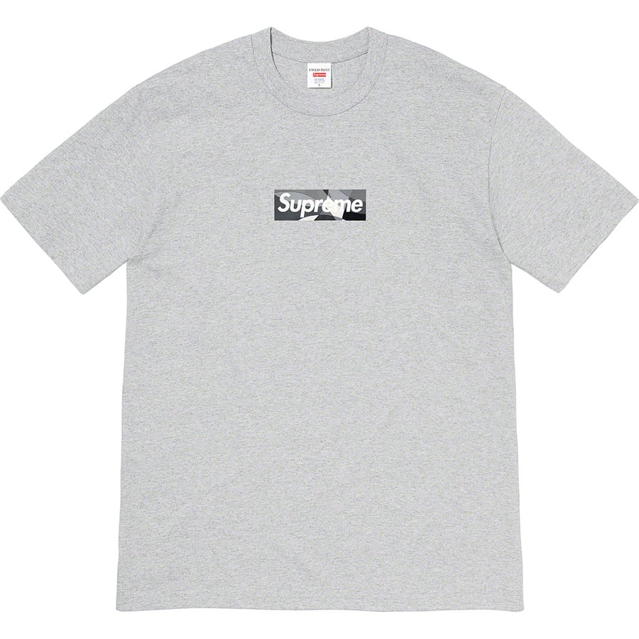 Supreme Supreme Emilio Pucci Box Logo Tee (SS21) - Heather Grey/Black - $54