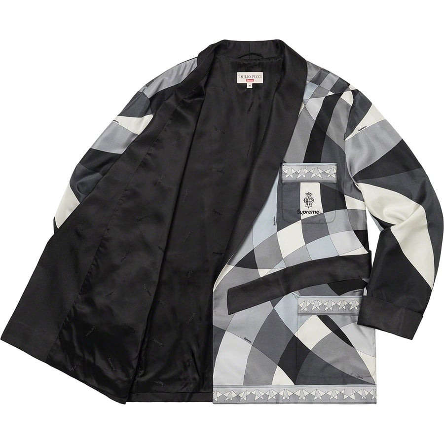 Supreme Supreme Emilio Pucci Silk Smoking Jacket (SS21) - Black - $1195