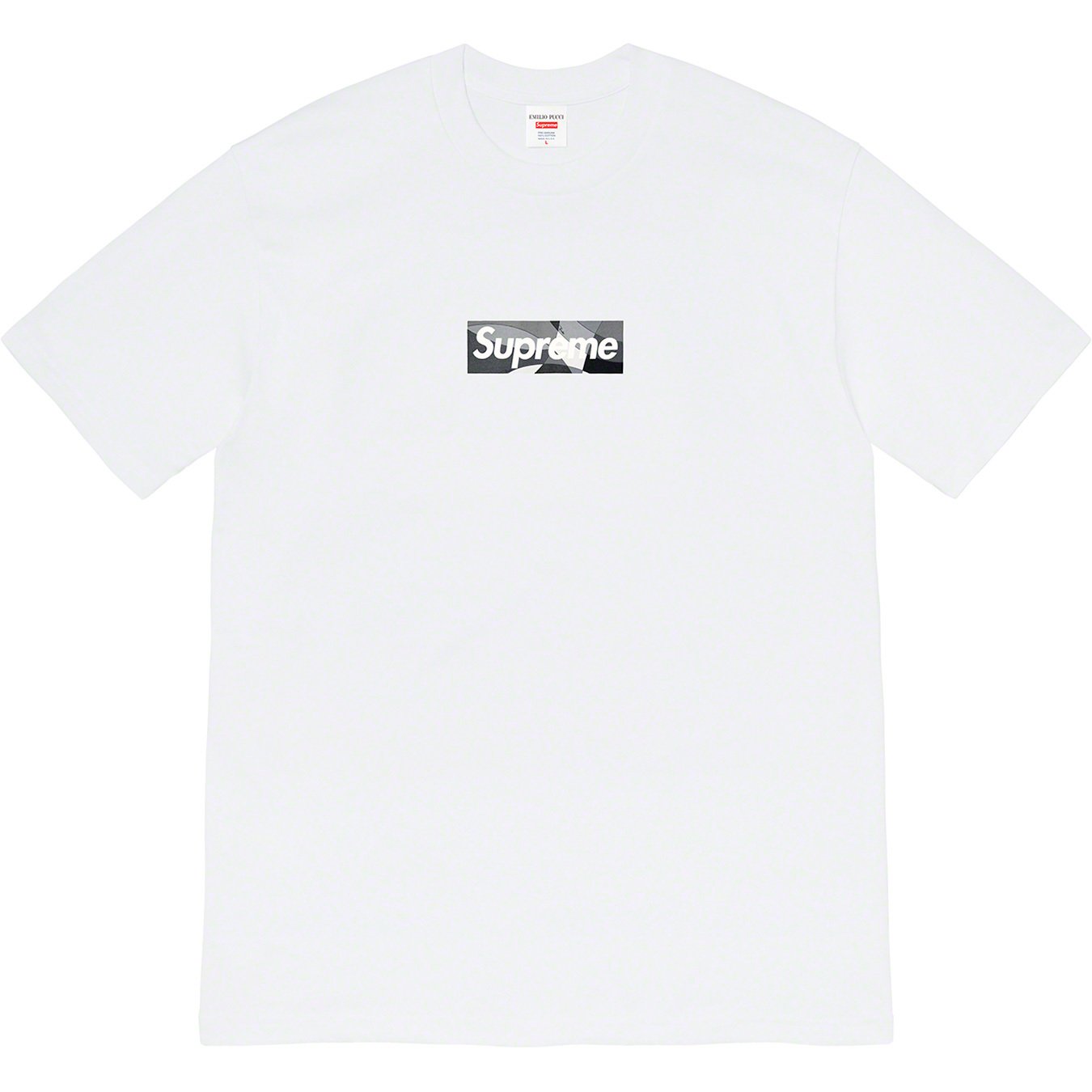 Supreme Emilio Pucci Box Logo Tee SS 21 Black / Black - Stadium Goods