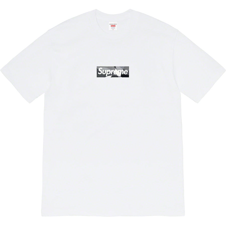 Details on Supreme Emilio Pucci Box Logo Tee White/Black from spring summer
                                                    2021 (Price is $54)