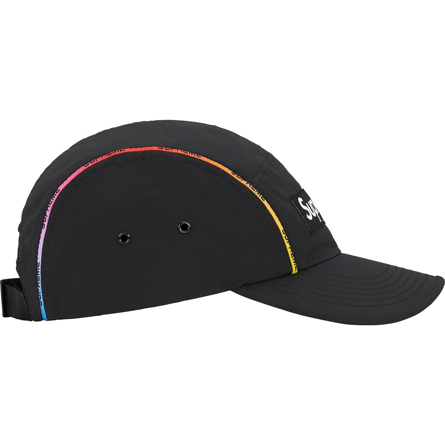 Details on Gradient Piping Camp Cap Black from spring summer
                                                    2021 (Price is $48)