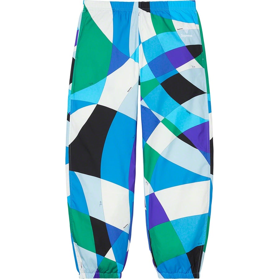 Details on Supreme Emilio Pucci Sport Pant Blue from spring summer
                                                    2021 (Price is $218)