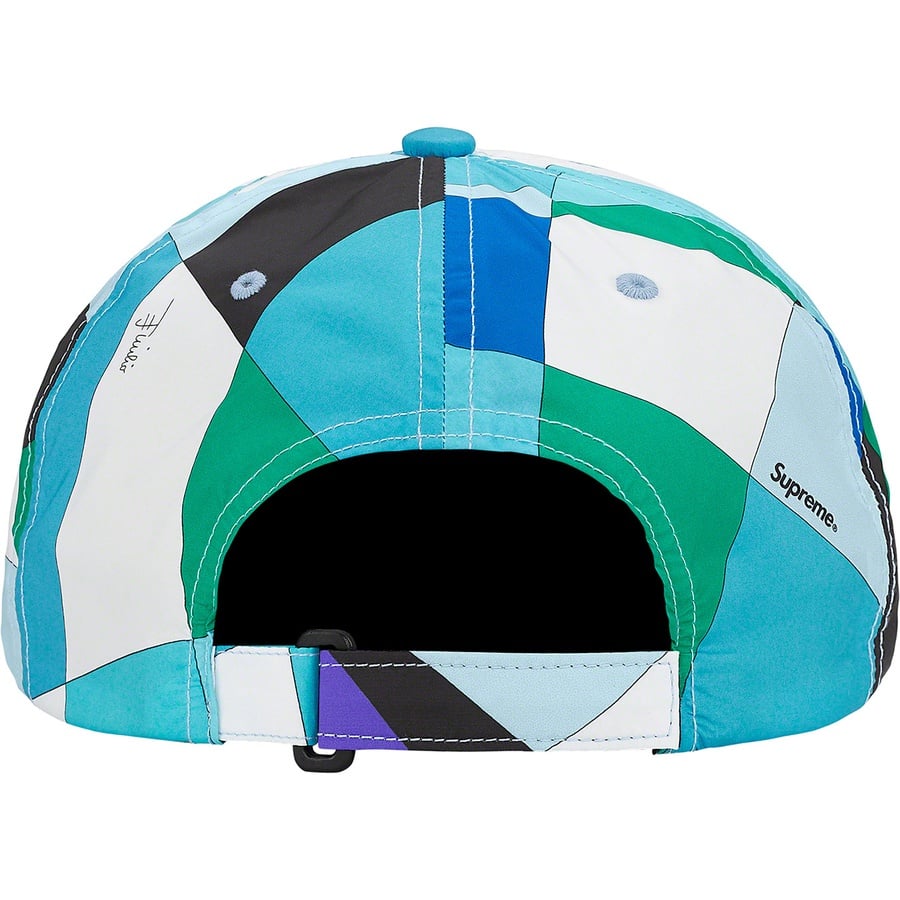 Details on Supreme Emilio Pucci 6-Panel Blue from spring summer
                                                    2021 (Price is $68)