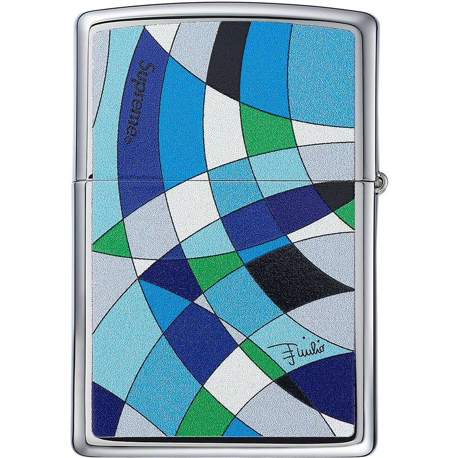 Details on Supreme Emilio Pucci Zippo Blue from spring summer
                                                    2021 (Price is $58)