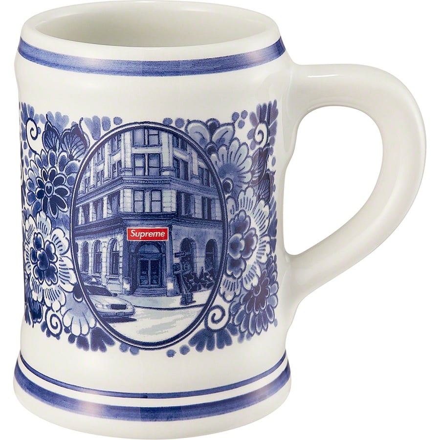 Details on Supreme Royal Delft 190 Bowery Beer Mug Blue from spring summer
                                                    2021 (Price is $58)