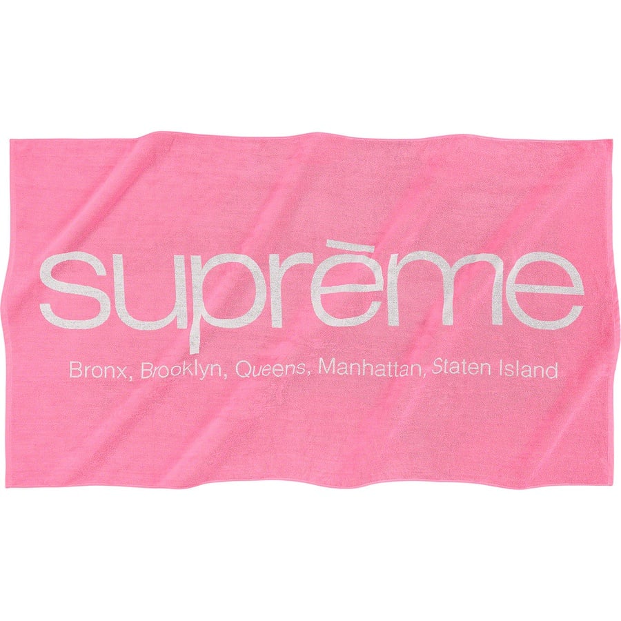 Details on Five Boroughs Towel Pink from spring summer
                                                    2021 (Price is $68)