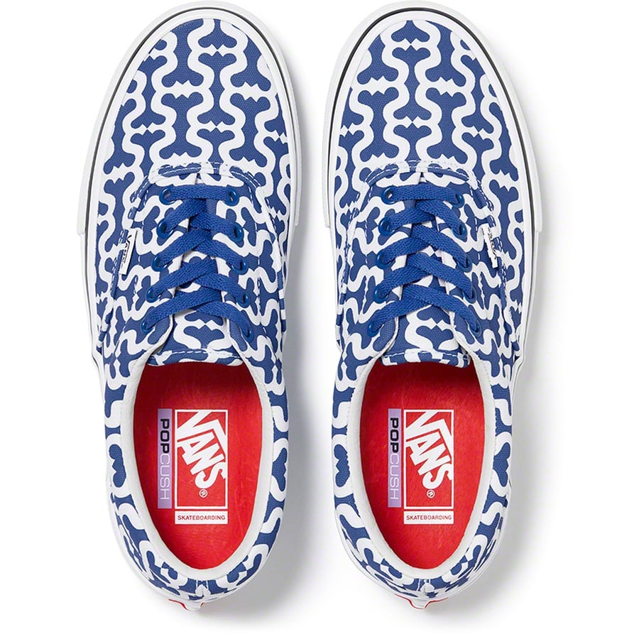 Details on Supreme Vans Monogram S Logo Skate Era Royal from spring summer
                                                    2021 (Price is $98)