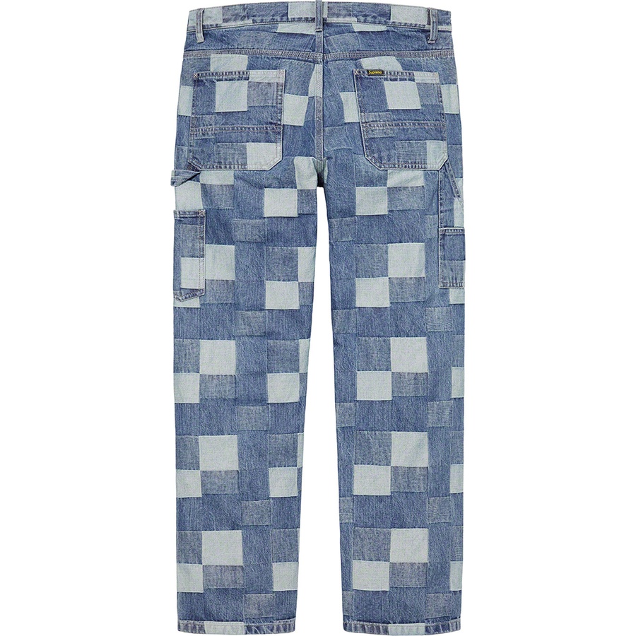 Supreme Patched Denim Painter Pant (SS21) - Blue - $168