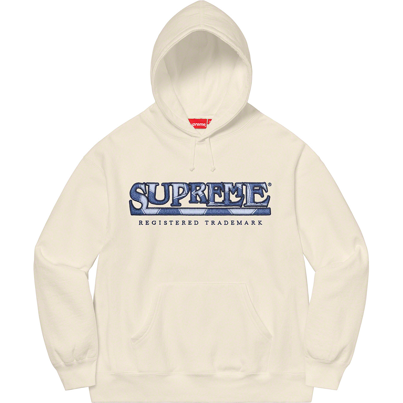 Denim Logo Hooded Sweatshirt - spring summer 2021 - Supreme
