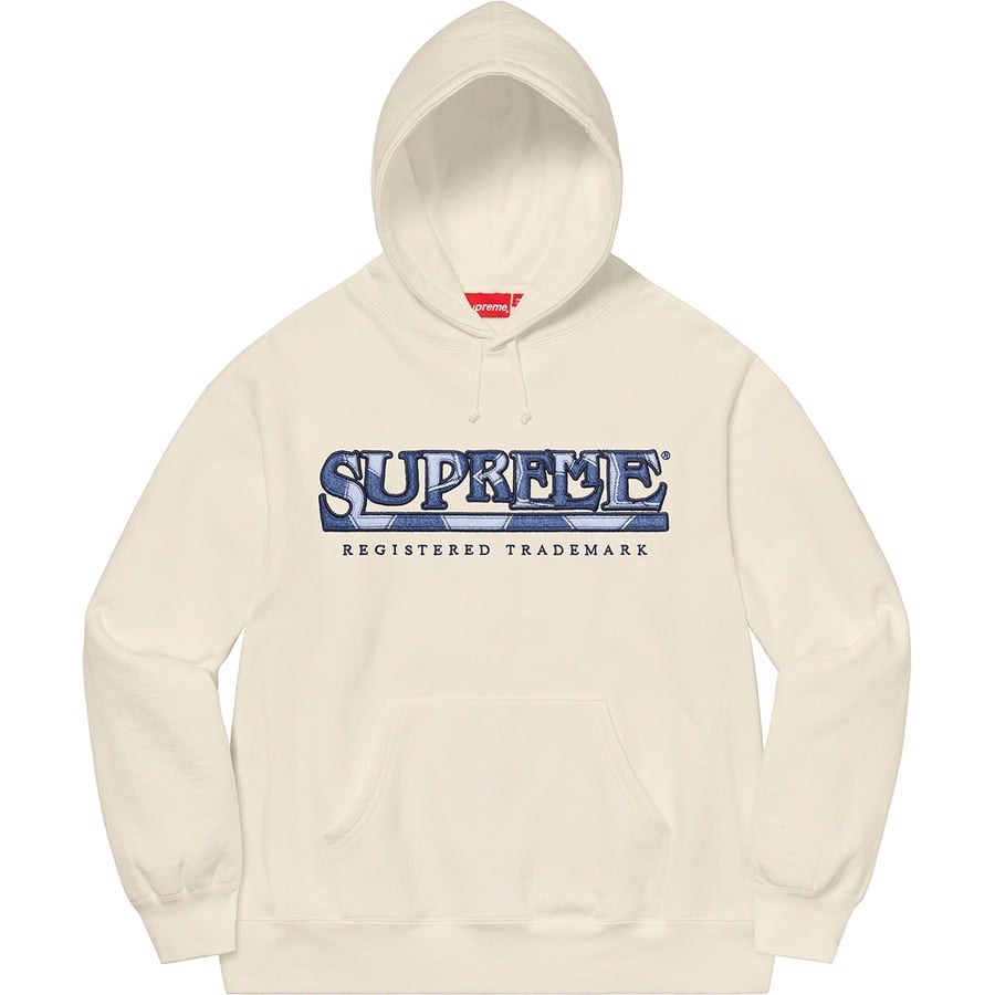 Details on Denim Logo Hooded Sweatshirt White from spring summer
                                                    2021 (Price is $168)