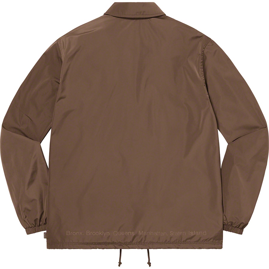 Details on Five Boroughs Coaches Jacket Brown from spring summer
                                                    2021 (Price is $138)