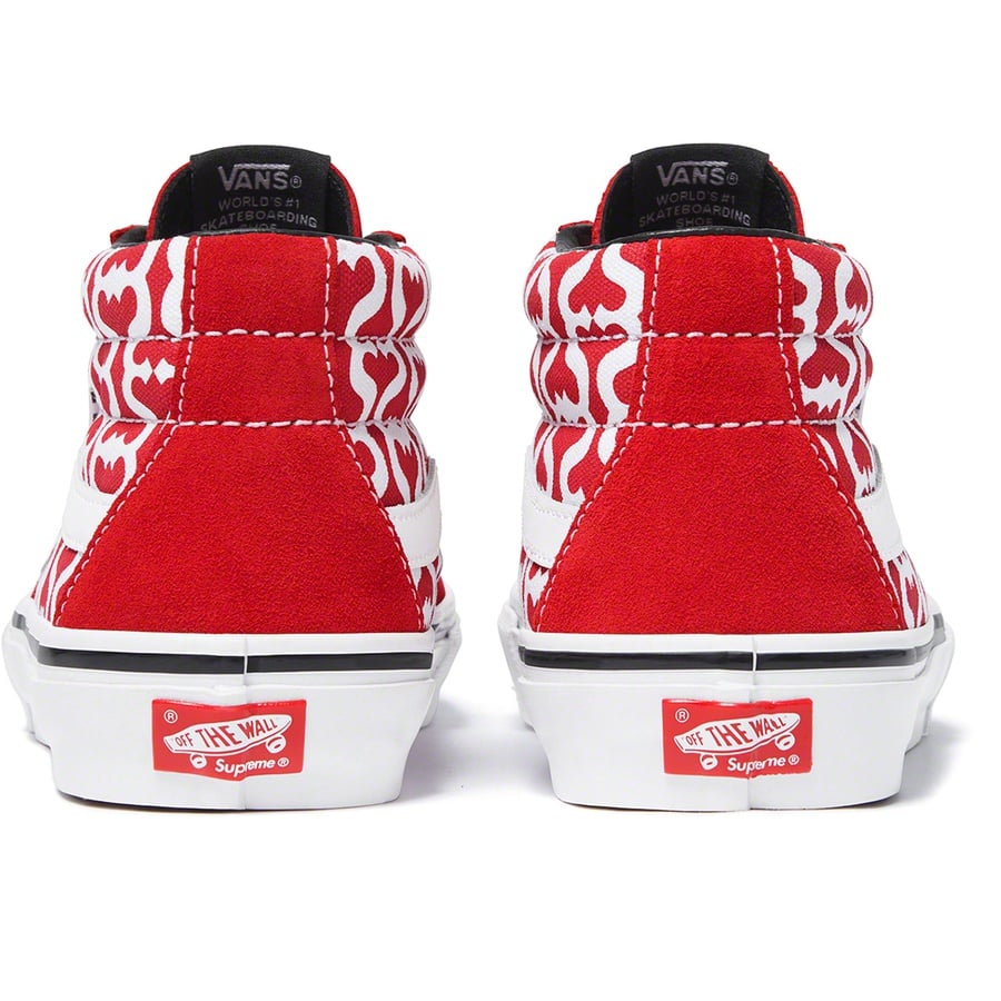 Details on Supreme Vans Monogram S Logo Skate Grosso Mid Red from spring summer
                                                    2021 (Price is $110)