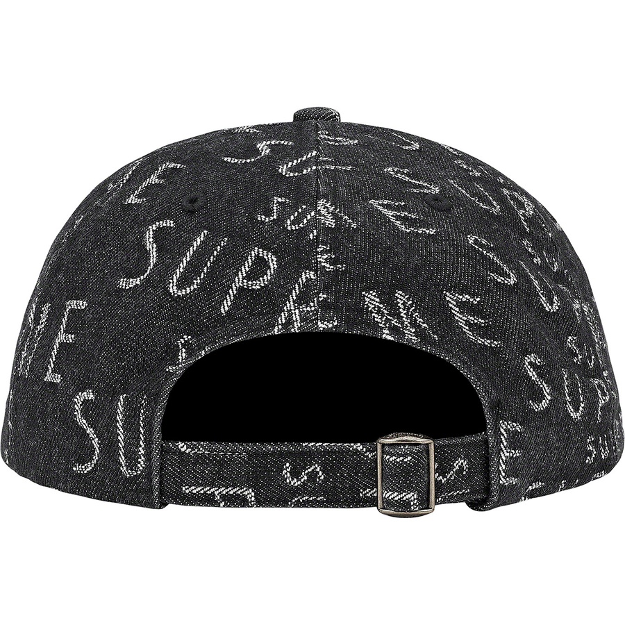 Details on Warp Jacquard Logos Denim 6-Panel Black from spring summer
                                                    2021 (Price is $48)