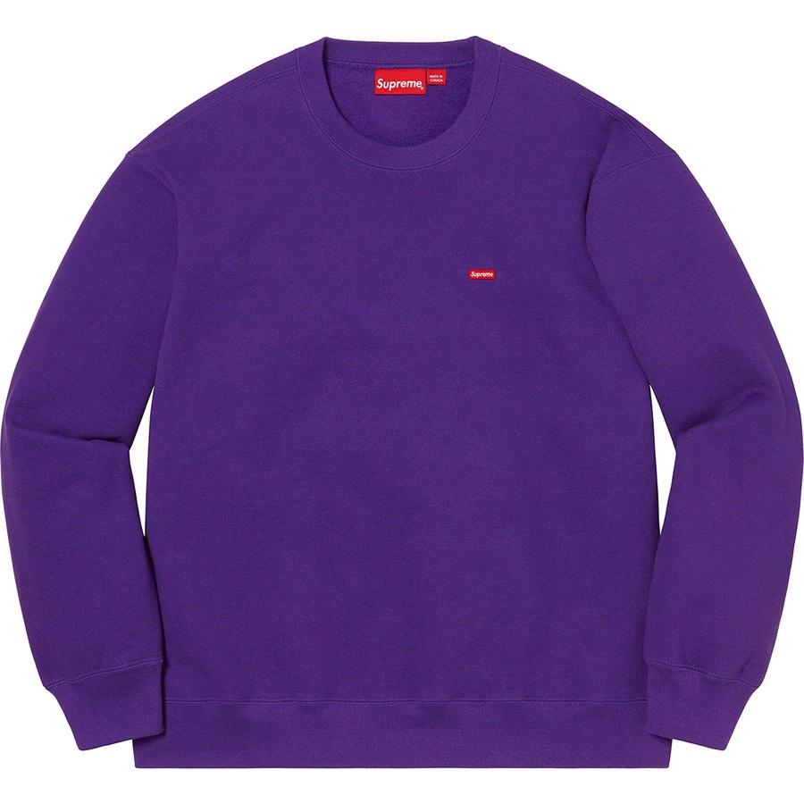Details on Small Box Crewneck Purple from spring summer
                                                    2021 (Price is $138)