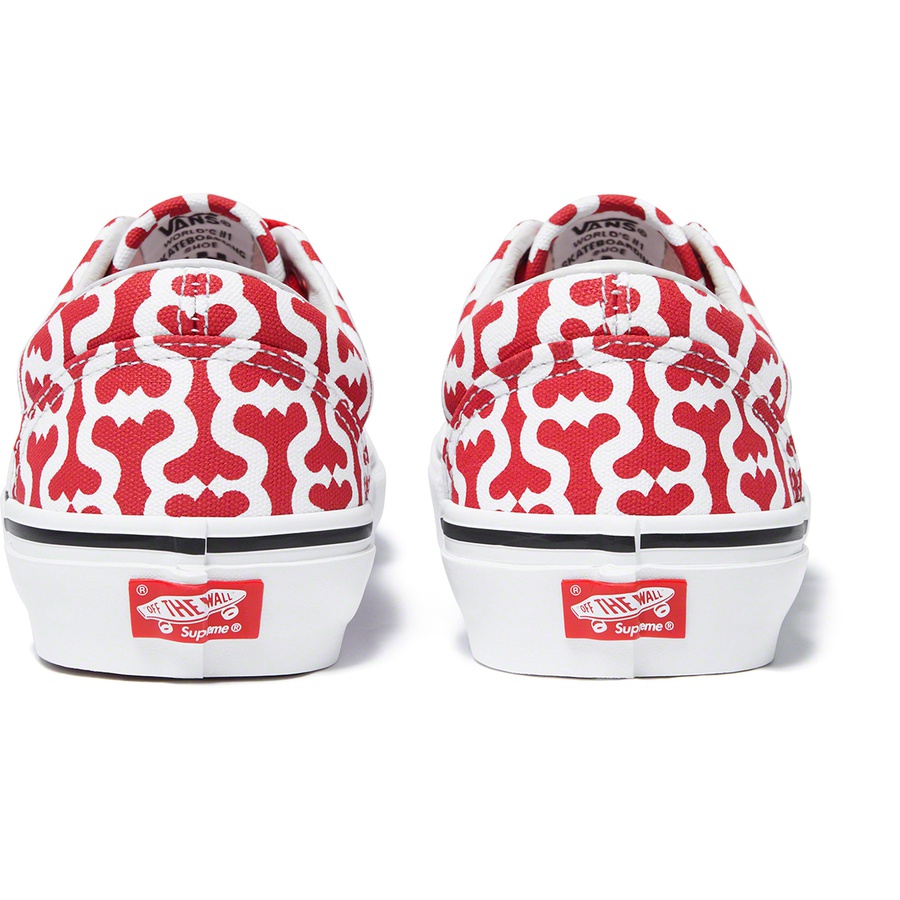 Details on Supreme Vans Monogram S Logo Skate Era Red from spring summer
                                                    2021 (Price is $98)