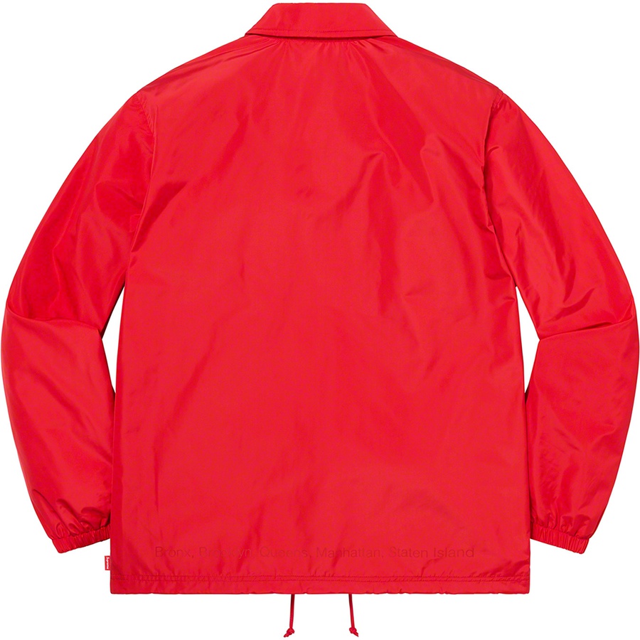 Details on Five Boroughs Coaches Jacket Red from spring summer
                                                    2021 (Price is $138)