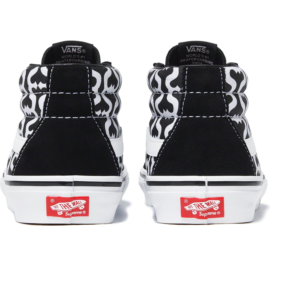 Details on Supreme Vans Monogram S Logo Skate Grosso Mid Black from spring summer
                                                    2021 (Price is $110)