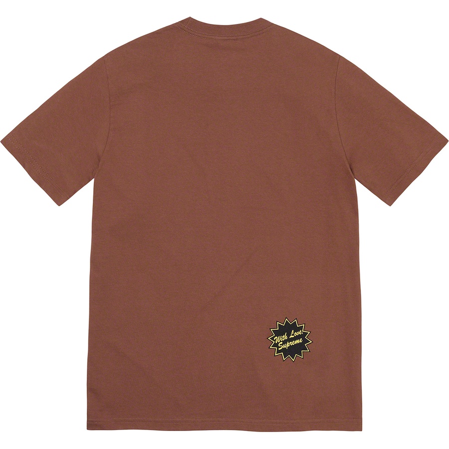 Details on Jamie Reid Supreme Anarchy Tee Brown from spring summer
                                                    2021 (Price is $44)