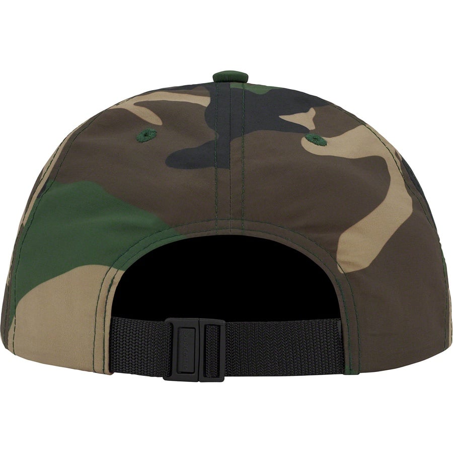 Details on Visor Logo 6-Panel Woodland Camo from spring summer
                                                    2021 (Price is $48)