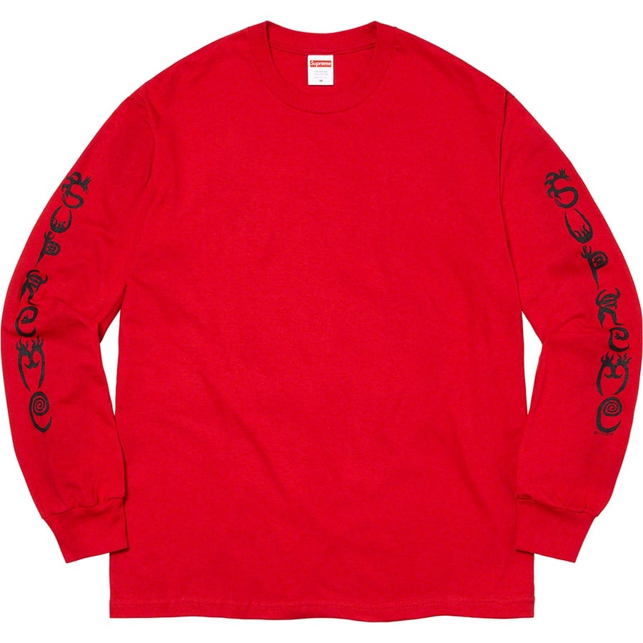 Details on Clayton Patterson Supreme L S Tee Red from spring summer
                                                    2021 (Price is $56)