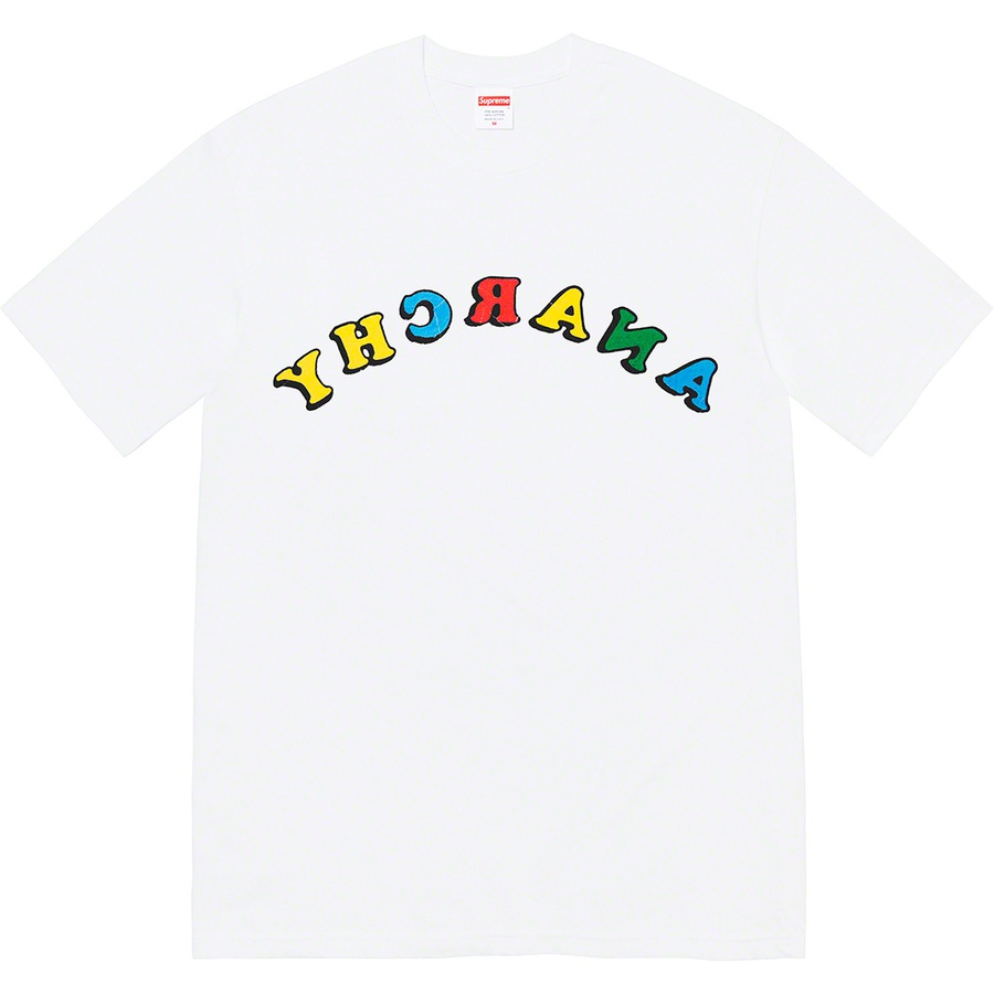 Supreme Jamie Reid Supreme Anarchy Tee (SS21) - White - $44