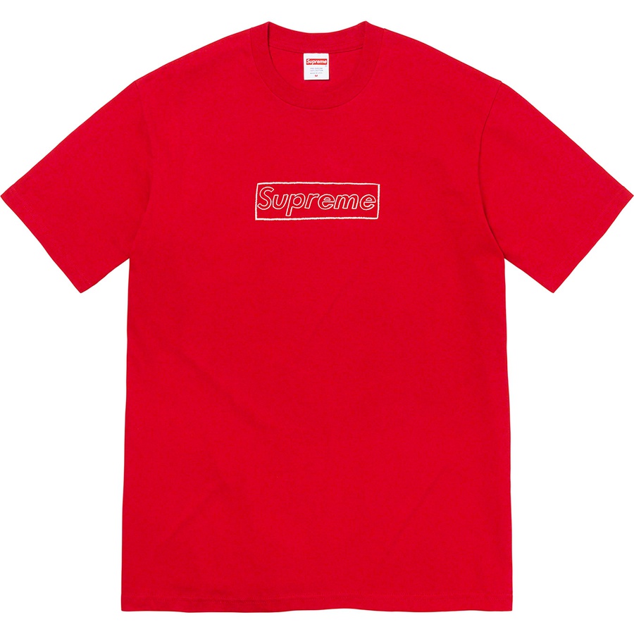 Details on KAWS Chalk Logo Tee Red from spring summer
                                                    2021 (Price is $38)