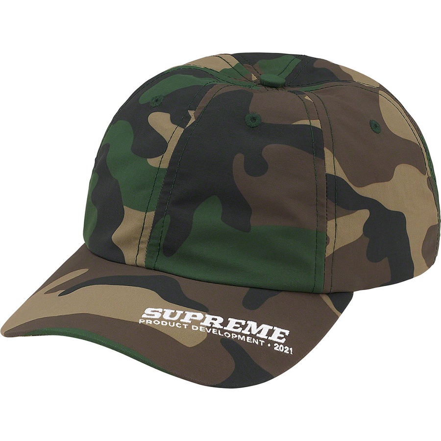 Details on Visor Logo 6-Panel Woodland Camo from spring summer
                                                    2021 (Price is $48)