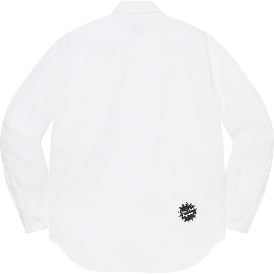 Details on Jamie Reid Supreme Fuck All Shirt White from spring summer 2021 (Price is $148)