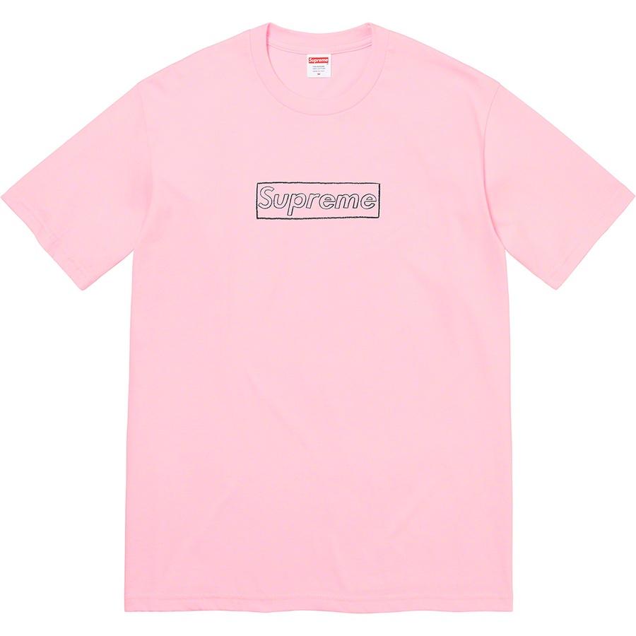 Details on KAWS Chalk Logo Tee Light Pink from spring summer
                                                    2021 (Price is $38)