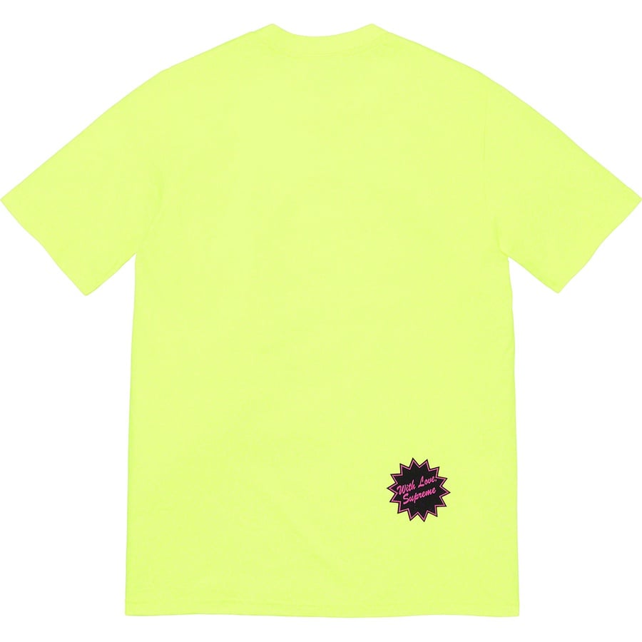 Details on Jamie Reid Supreme Anarchy Tee Bright Yellow from spring summer
                                                    2021 (Price is $44)