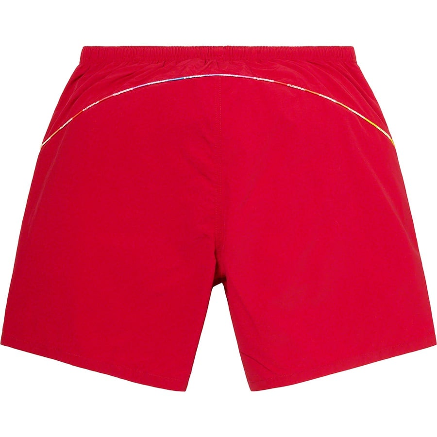 Details on Gradient Piping Water Short Red from spring summer
                                                    2021 (Price is $110)