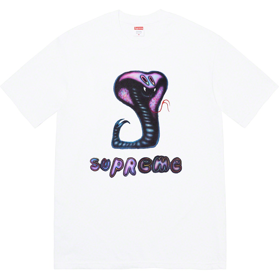 Details on Snake Tee White from spring summer 2021 (Price is $38)