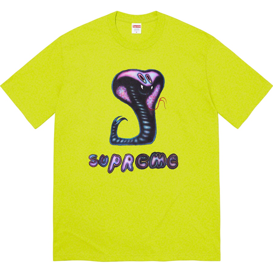 Details on Snake Tee Bright Green from spring summer 2021 (Price is $38)
