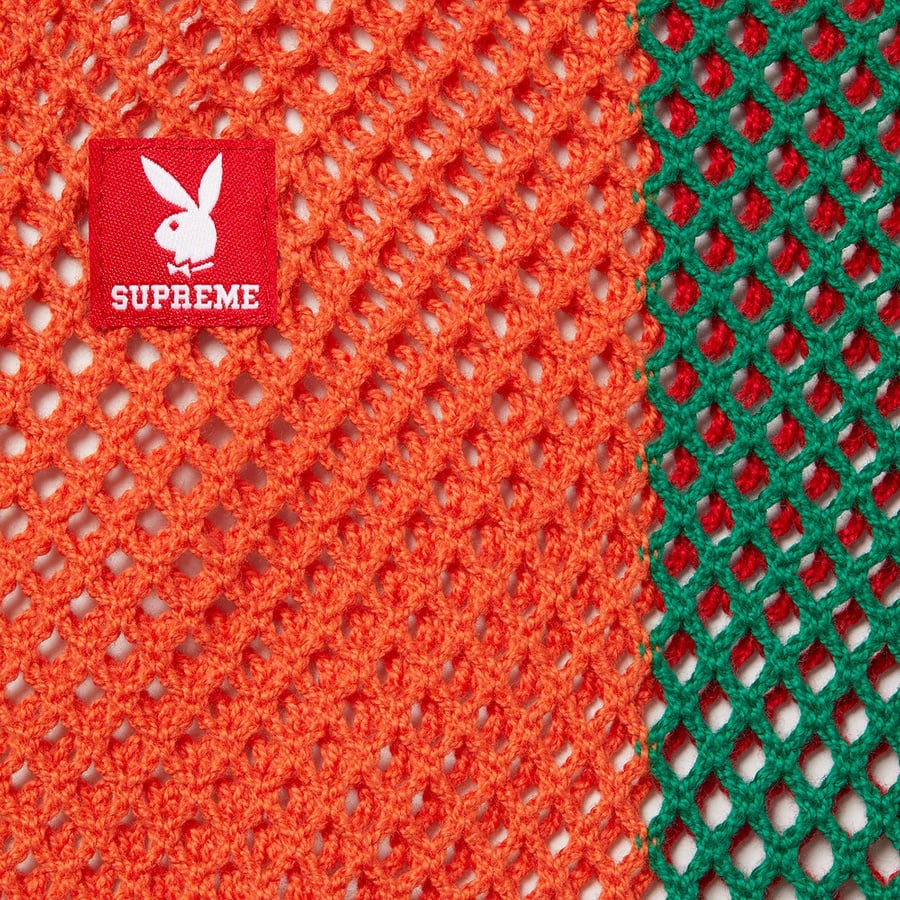 Details on Supreme Playboy String S S Top Red Multi from spring summer
                                                    2021 (Price is $98)