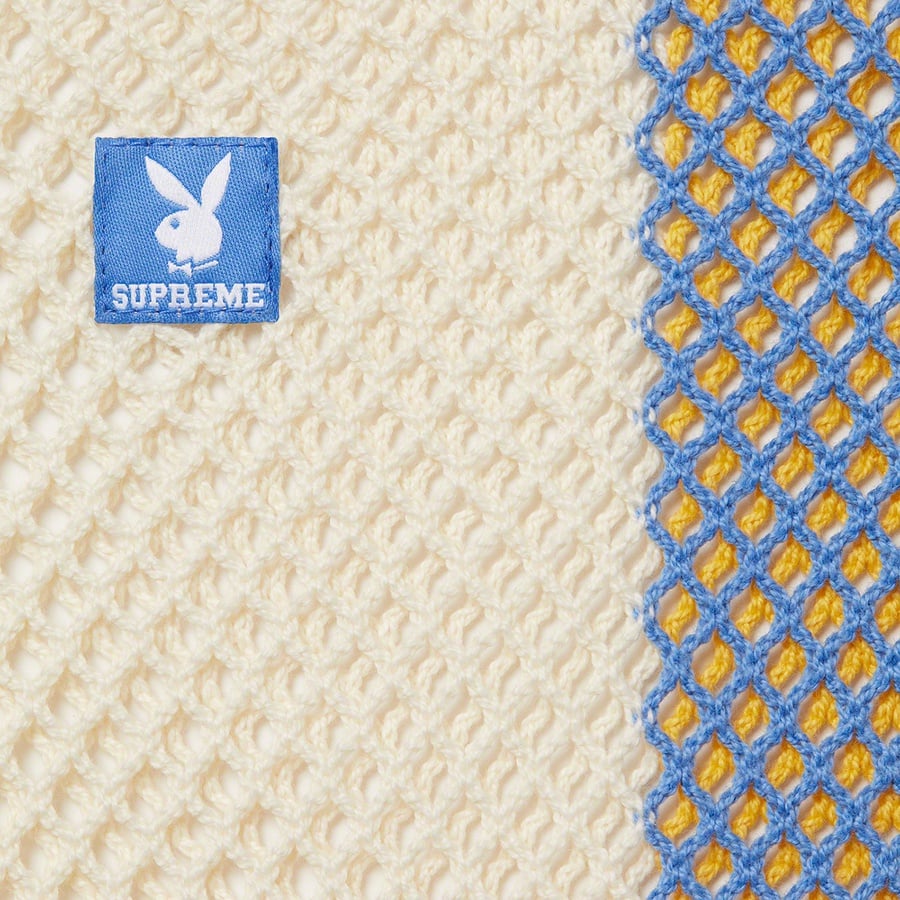 Details on Supreme Playboy String S S Top Light Blue Multi from spring summer
                                                    2021 (Price is $98)