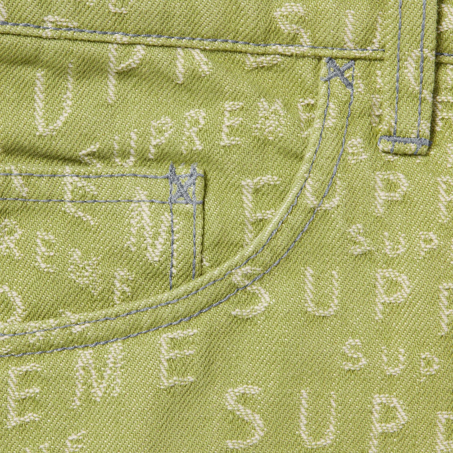 Details on Warp Jacquard Logos Denim Painter Short Sage from spring summer
                                                    2021 (Price is $138)