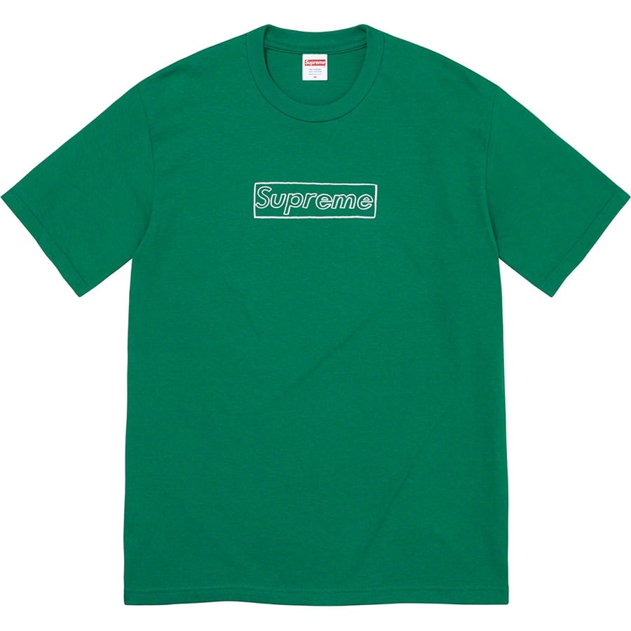 Details on KAWS Chalk Logo Tee Light Pine from spring summer
                                                    2021 (Price is $38)