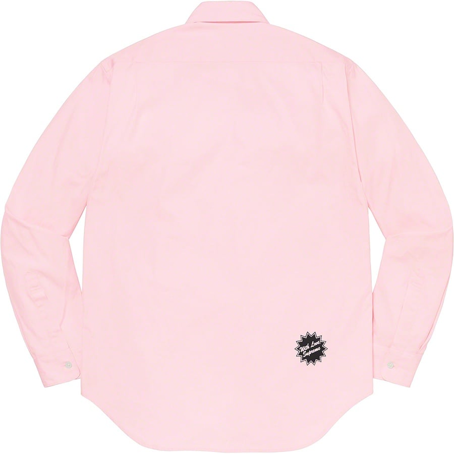 Details on Jamie Reid Supreme Fuck All Shirt Light Pink from spring summer
                                                    2021 (Price is $148)